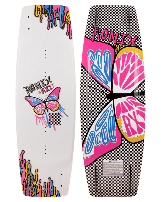 Ronix RX1 Kids' Wakeboard - Checkered Butterfly - 2026 Wakeboards - Trojan Wake Ski Snow