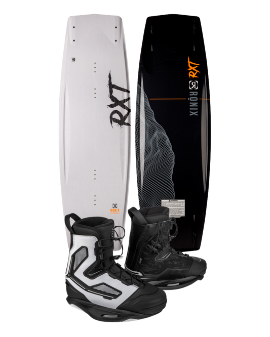 Ronix RXT Blackout (2023) with One Boots (2022) Wakeboard Packages - Mens - Trojan Wake Ski Snow