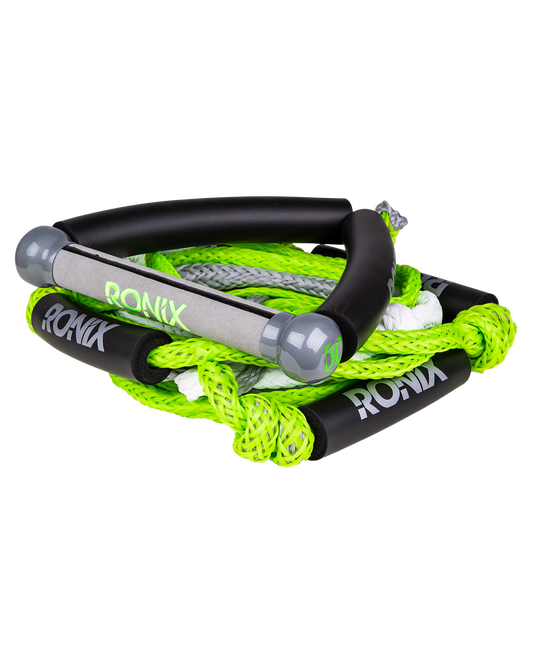 Ronix Stretch Surf Rope with Handle - Green - 2024 Wakesurf Ropes & Handles - Trojan Wake Ski Snow