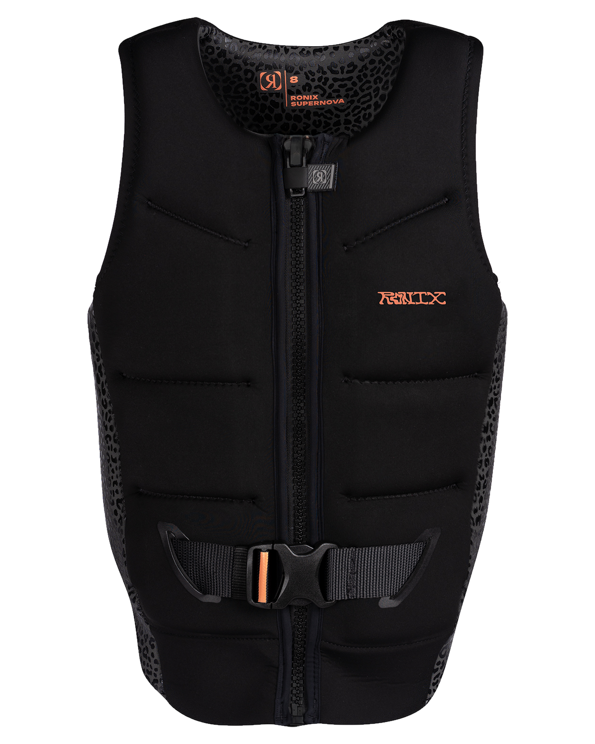 Ronix Supernova L50s Women's Life Jacket - Black Coral/Cheetah