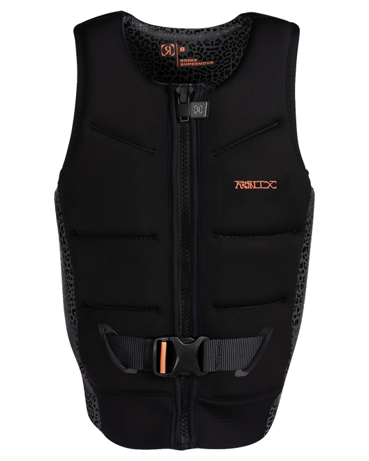 Ronix Supernova L50s Women's Life Jacket - Black Coral/Cheetah