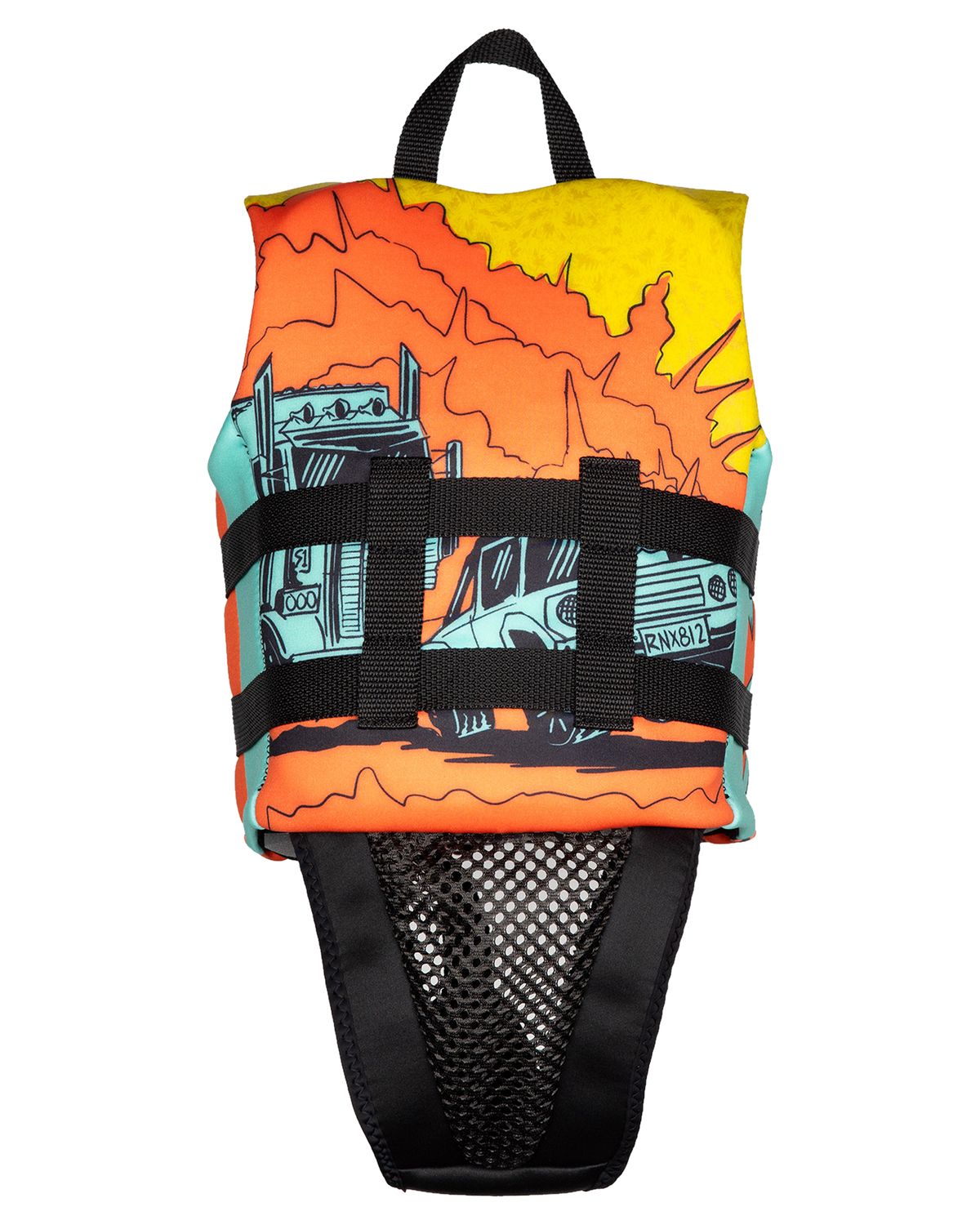 Ronix Vision L50s Boys Life Jacket - Blue/Orange/Yellow
