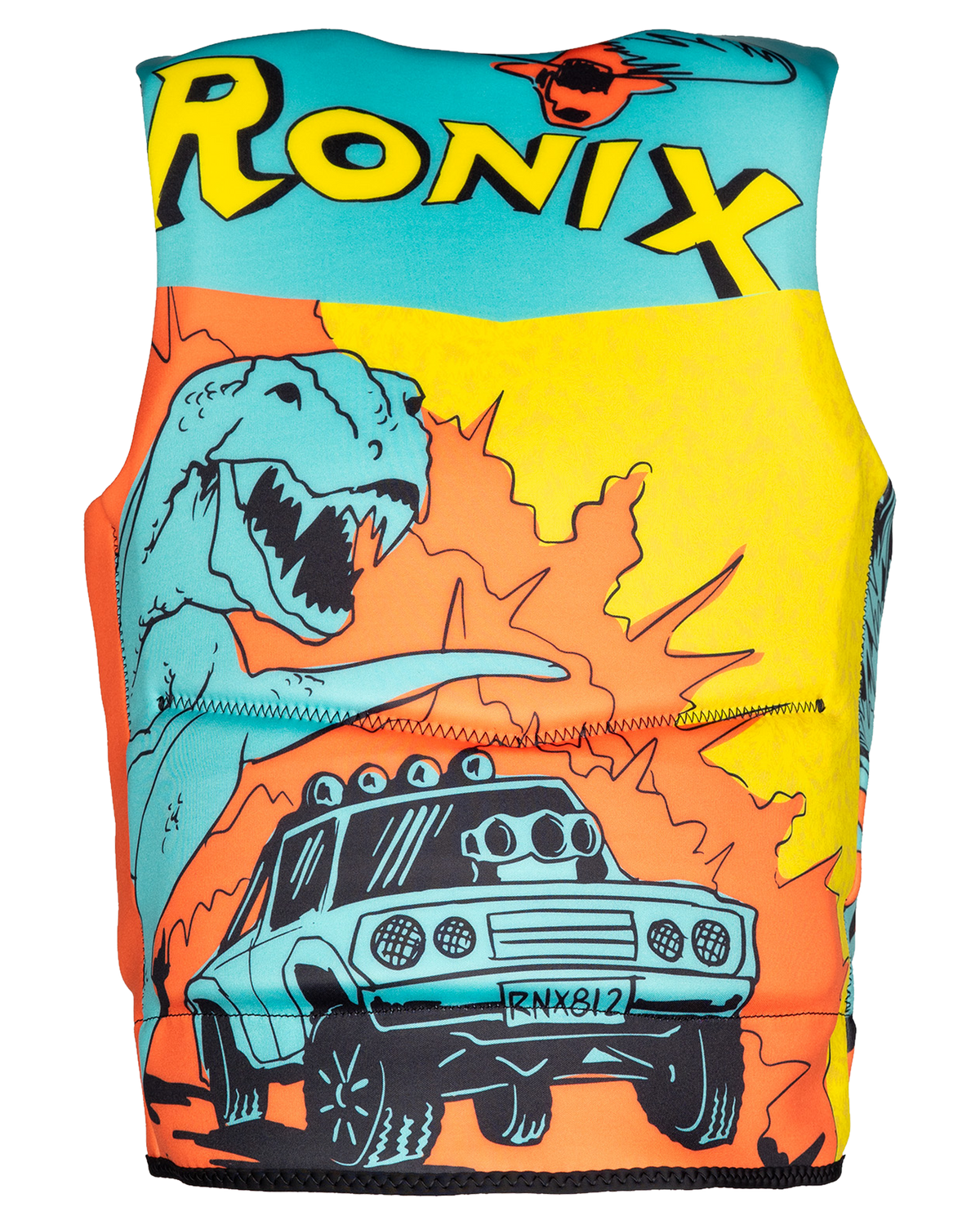 Ronix Vision L50s Boys Life Jacket - Blue/Orange/Yellow