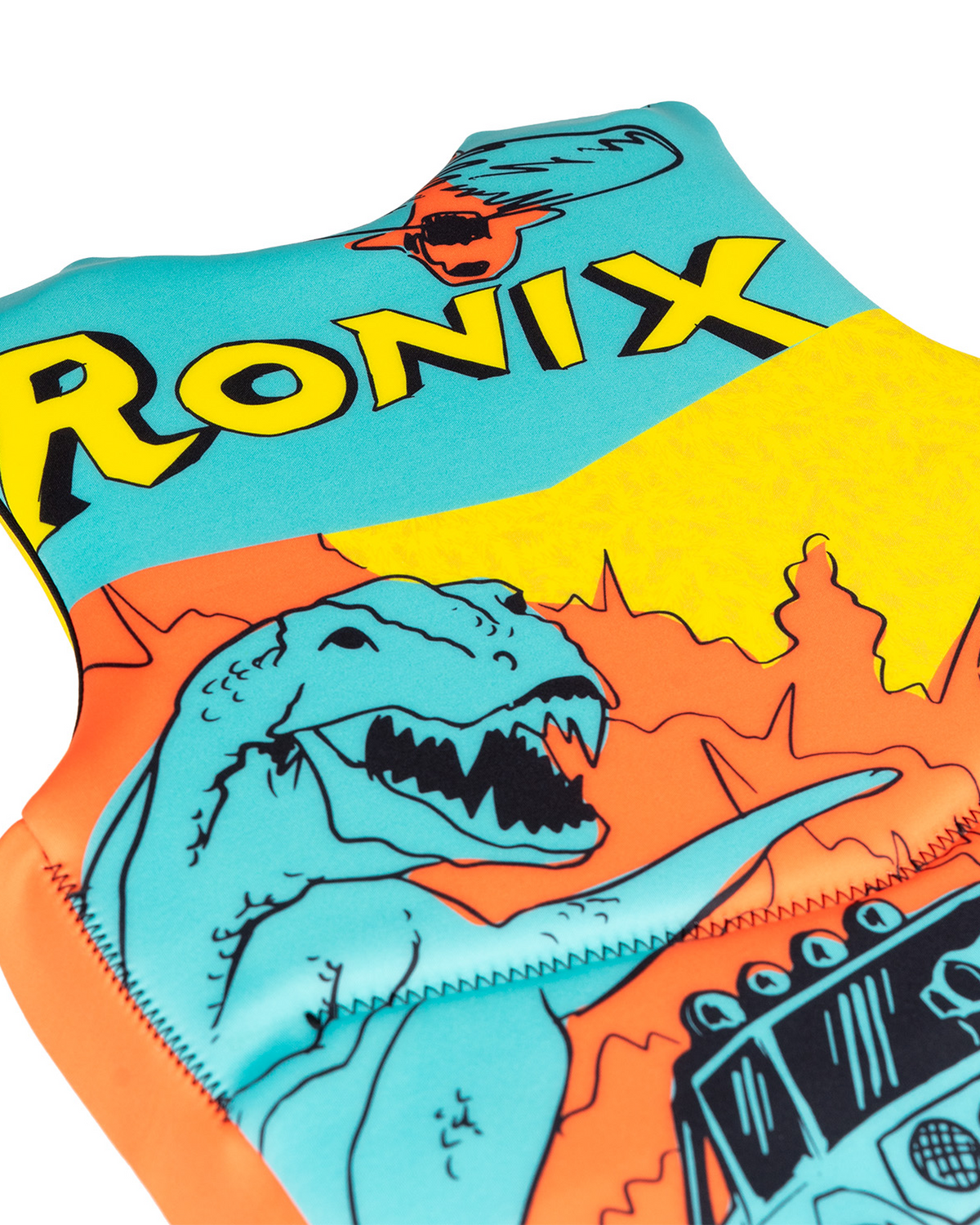 Ronix Vision L50s Boys Life Jacket - Blue/Orange/Yellow