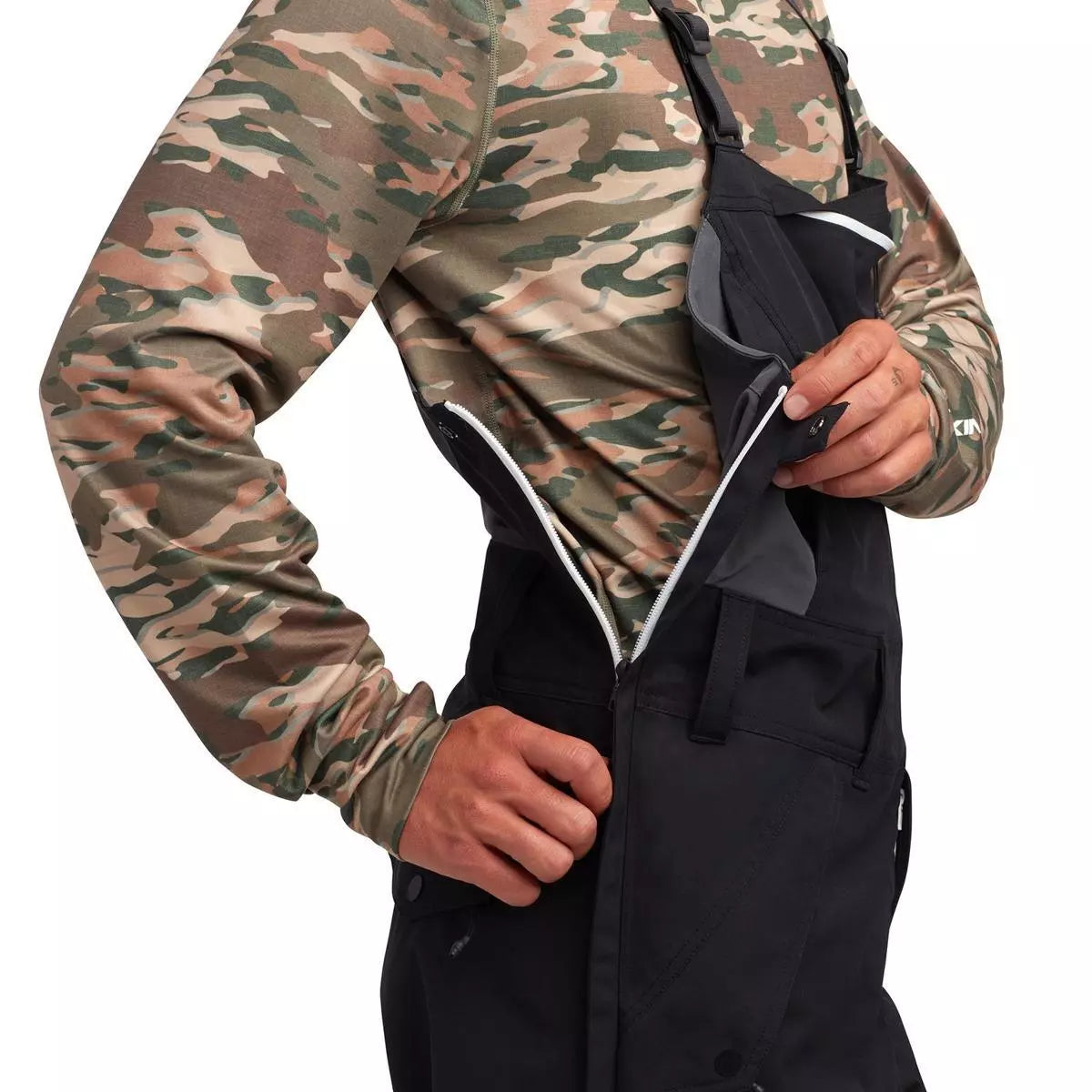 Dakine Men's Scout Snow Bib - Black Men's Snow Bibs - Trojan Wake Ski Snow