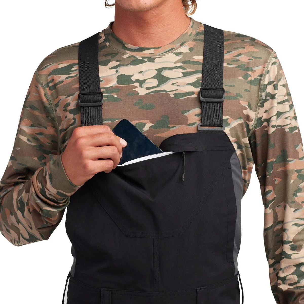 Dakine Men's Scout Snow Bib - Black Men's Snow Bibs - Trojan Wake Ski Snow