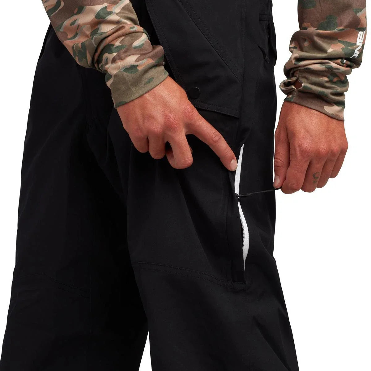 Dakine Men's Scout Snow Bib - Black Men's Snow Bibs - Trojan Wake Ski Snow