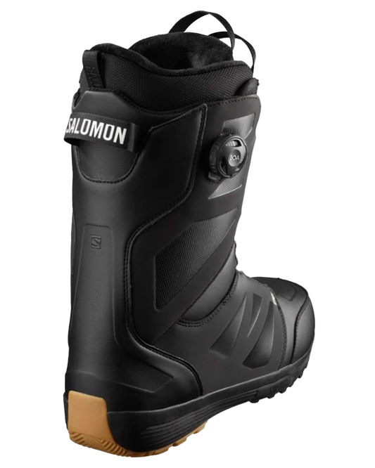 Salomon Launch Boa Sj Boa Snowboard Boots - Black/Black/White - 2024 Men's Snowboard Boots - Trojan Wake Ski Snow