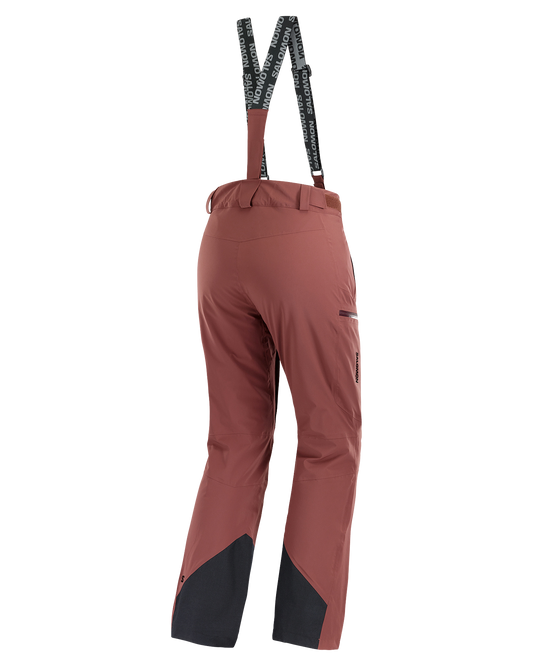 Salomon Women's Brilliant Pant - Rum Raisin Women's Snow Pants - Trojan Wake Ski Snow