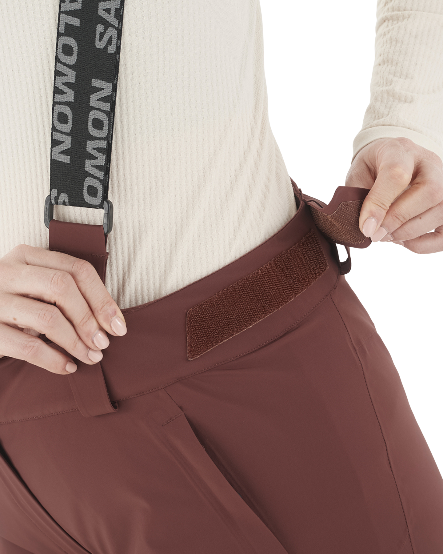 Salomon Women's Brilliant Pant - Rum Raisin Women's Snow Pants - Trojan Wake Ski Snow