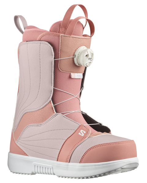 サロモン スノボーブーツ　PEARL BOA Dusty Pink Salomon Women's Pearl Boa Snowboard Boots - Ash Rose/Lilac Ash