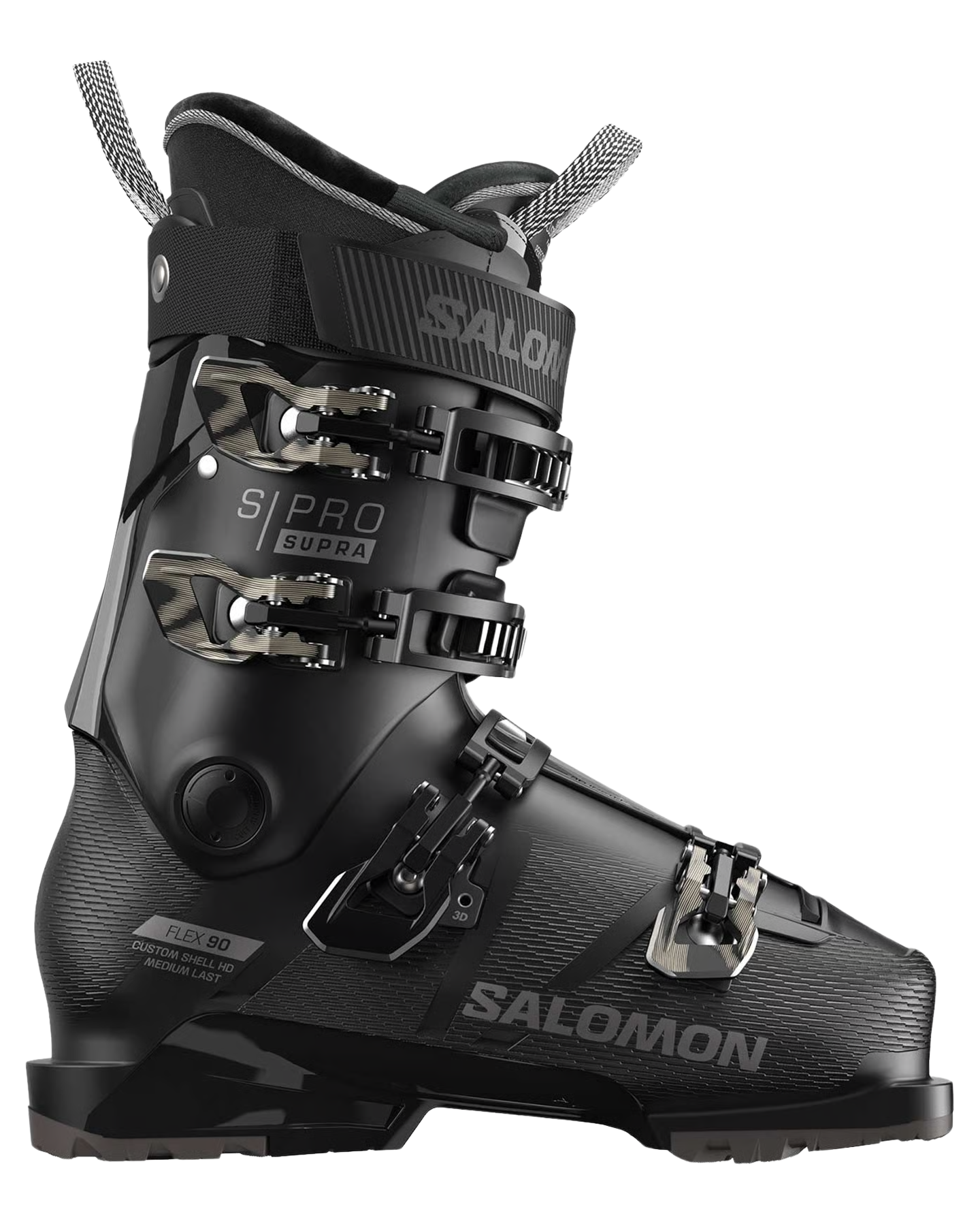 Salomon Women's S/Pro Supra 90 Gw Ski Boots - Black / Light Bronze Met. / Black Snow Ski Boots - Trojan Wake Ski Snow
