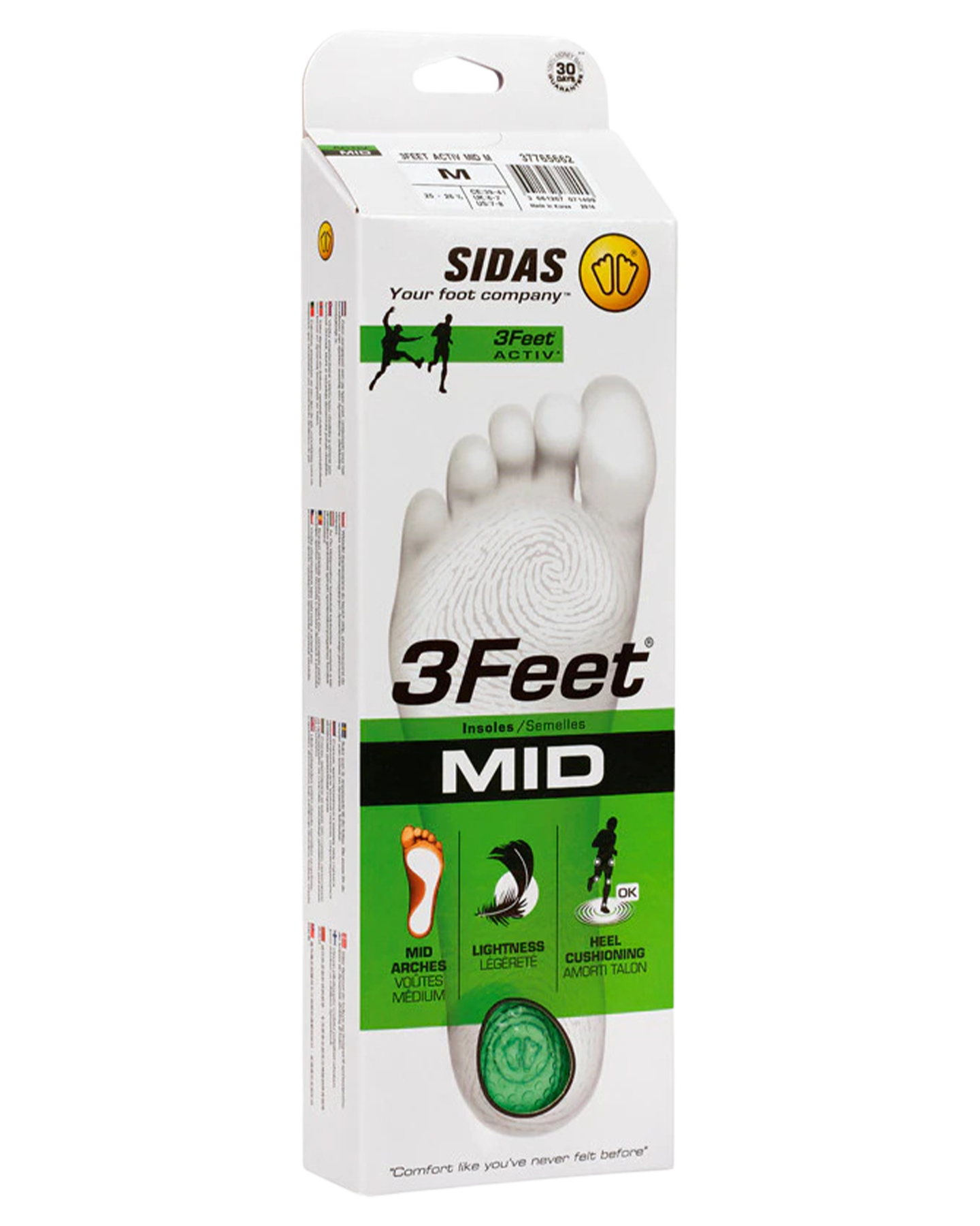 Sidas 3Feet Activ' Mid Insoles Insoles - Trojan Wake Ski Snow