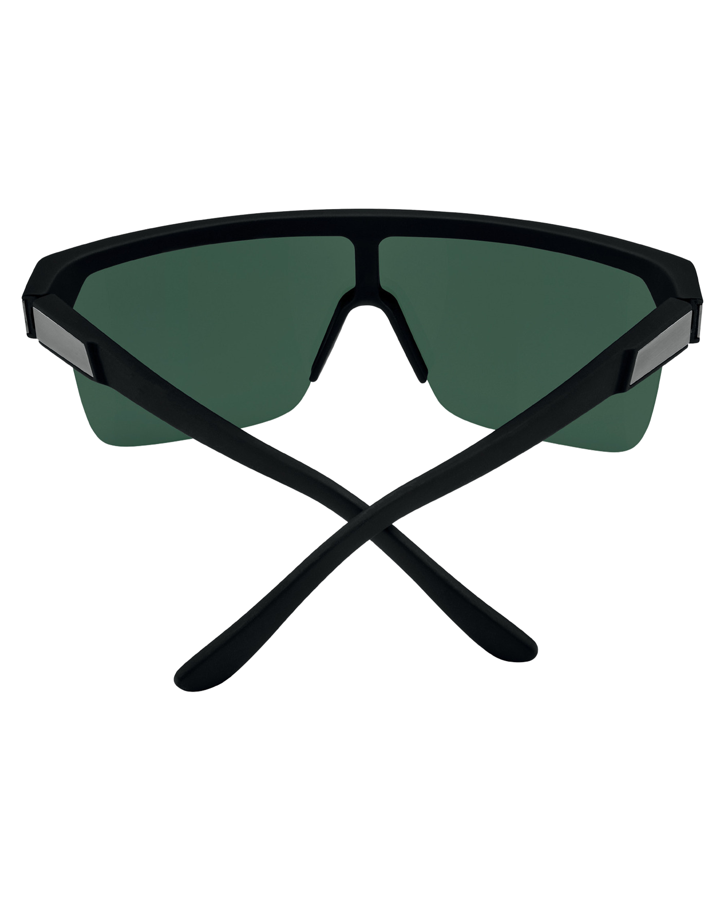 Spy Flynn 5050 - Soft Matte Black/Gray Green Polarized w/ Silver Spectra Mirror Sunglasses - Trojan Wake Ski Snow