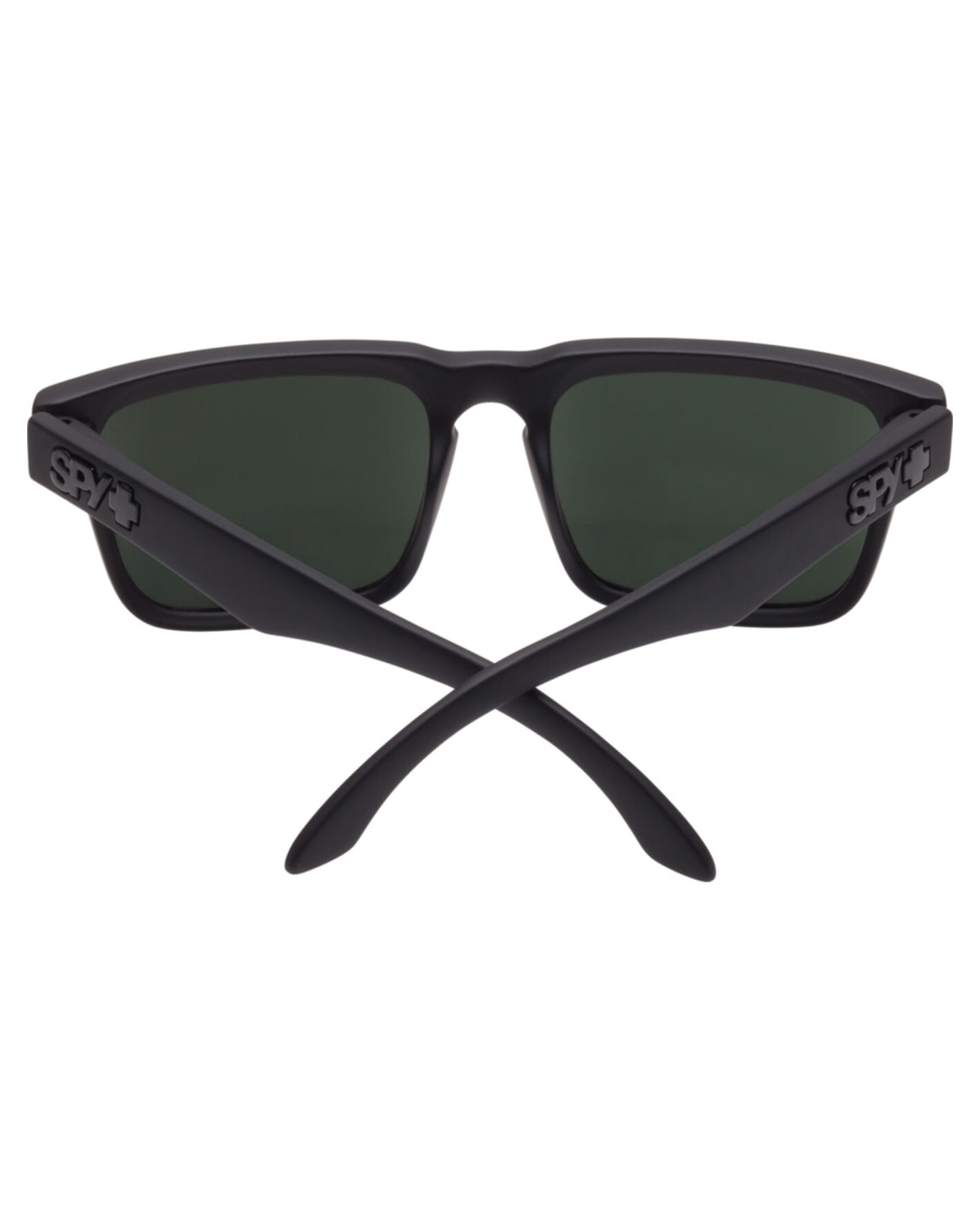 Spy Helm Soft Matte Black - Happy Gray Green Sunglasses - Trojan Wake Ski Snow