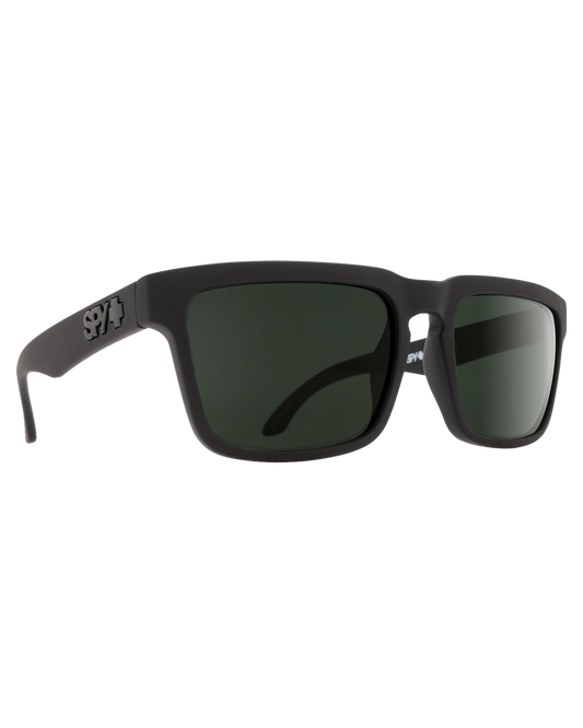 Spy Helm Soft Matte Black - Happy Gray Green Polar Sunglasses - Trojan Wake Ski Snow