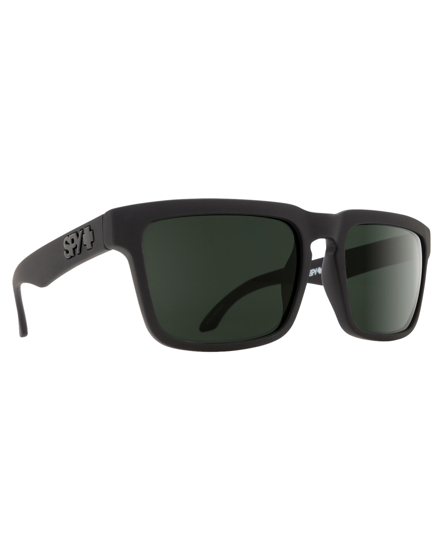 Spy Helm Soft Matte Black - Happy Gray Green Polar Sunglasses - Trojan Wake Ski Snow