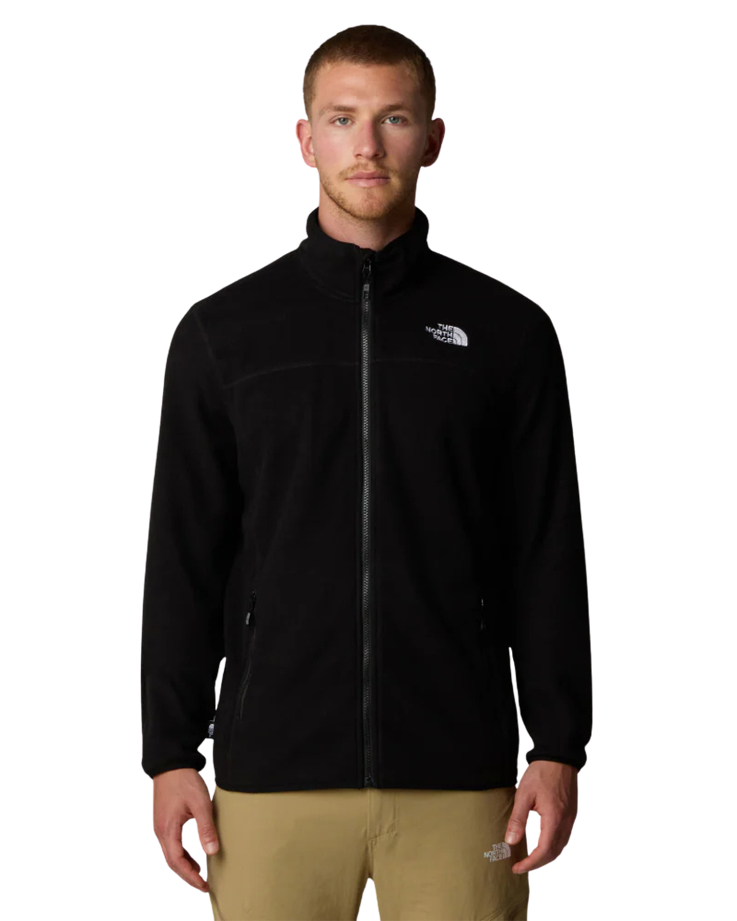 The North Face Men's 100 Glacier Full Zip – Tnf Black Men's Hoodies - Trojan Wake Ski Snow