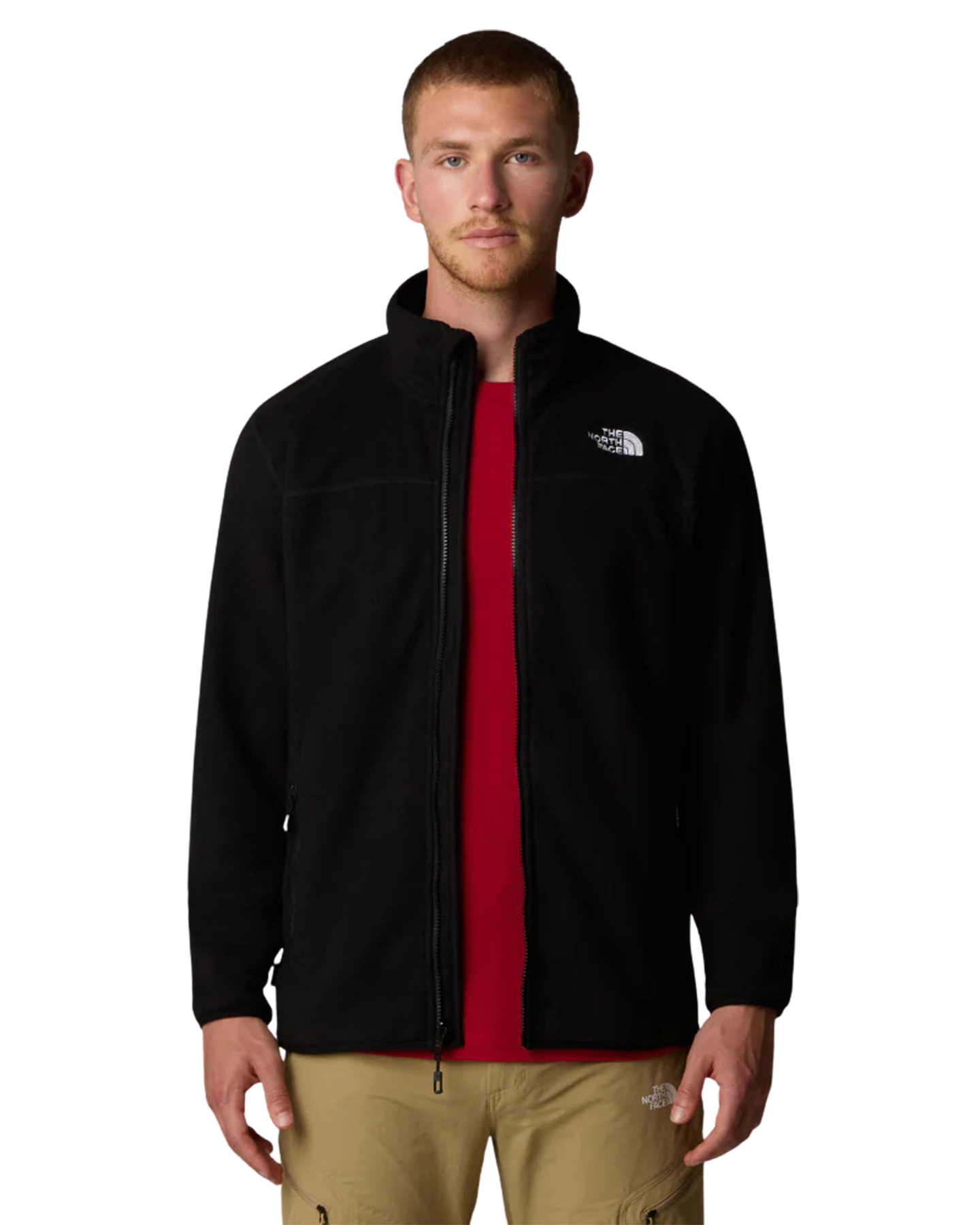 The North Face Men's 100 Glacier Full Zip – Tnf Black Men's Hoodies - Trojan Wake Ski Snow