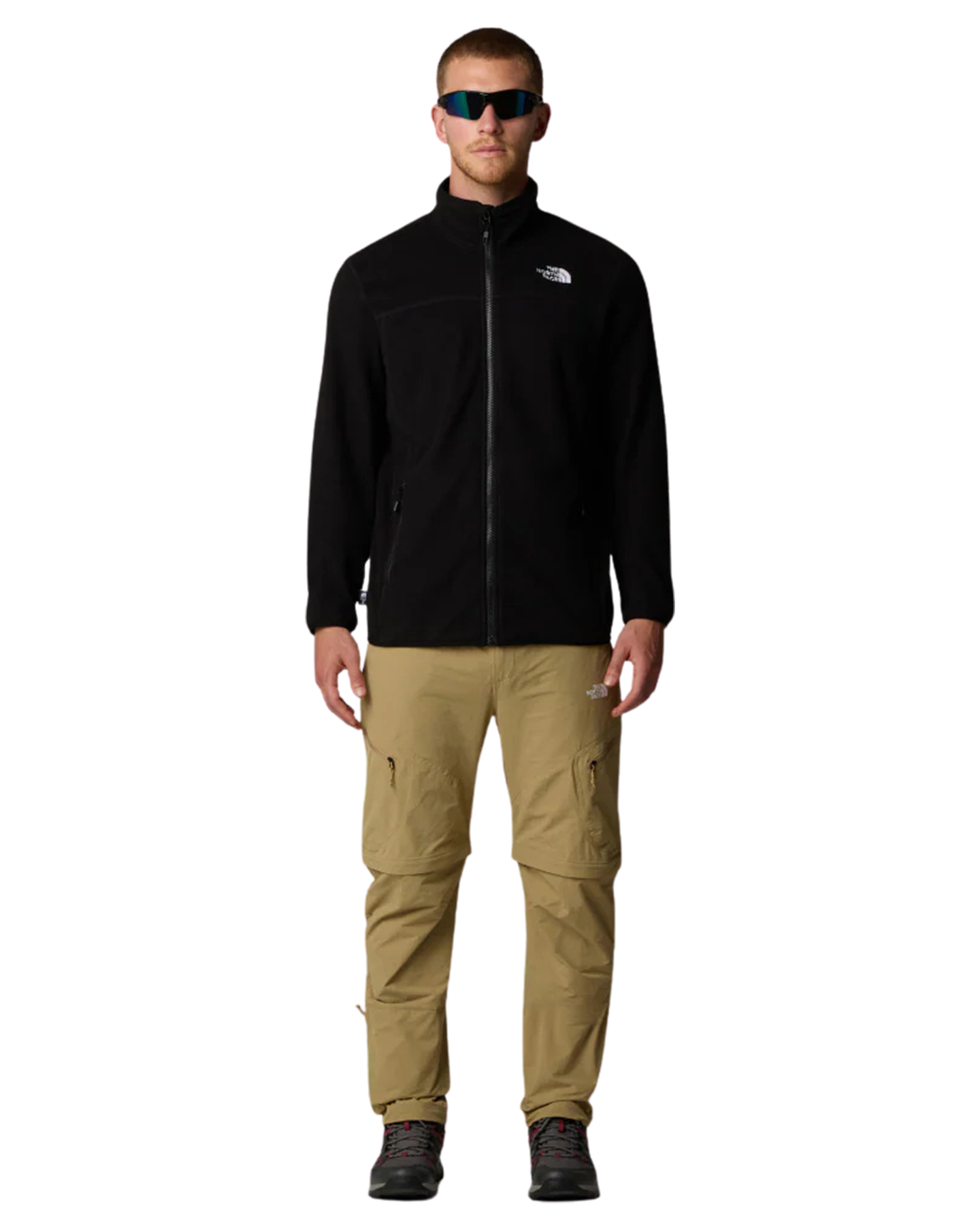 The North Face Men's 100 Glacier Full Zip – Tnf Black Men's Hoodies - Trojan Wake Ski Snow