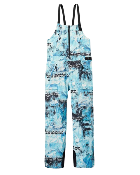 The North Face Men's Print Dragline Snow Bib - Norse Blue The North Face Men's Print Dragline Snow Bib - Norse Blue