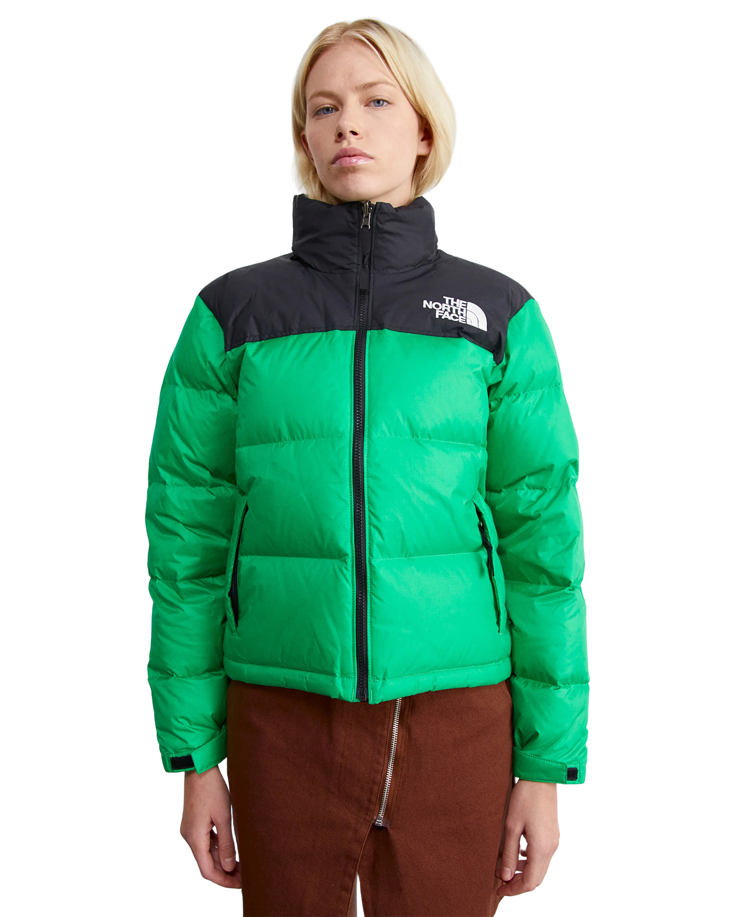 The North Face Women's 1996 Retro Nuptse Jacket - Optic Emerald Women's Jackets - Trojan Wake Ski Snow