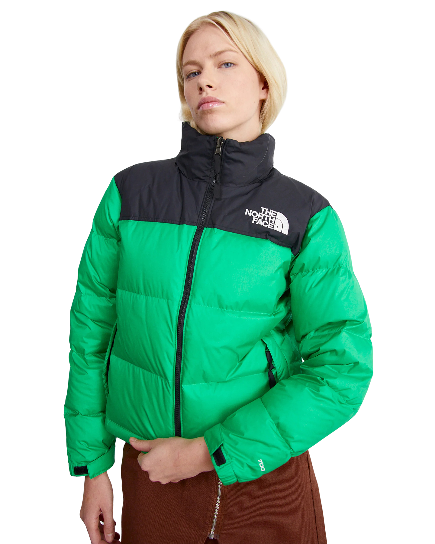 The North Face Women's 1996 Retro Nuptse Jacket - Optic Emerald Women's Jackets - Trojan Wake Ski Snow