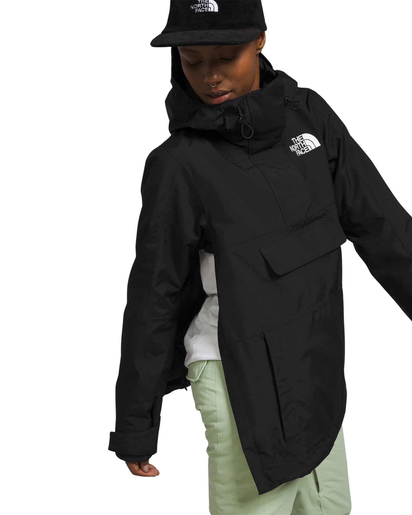 The North Face Women's Driftview Anorak - TNF Black Women's Snow Jackets - Trojan Wake Ski Snow