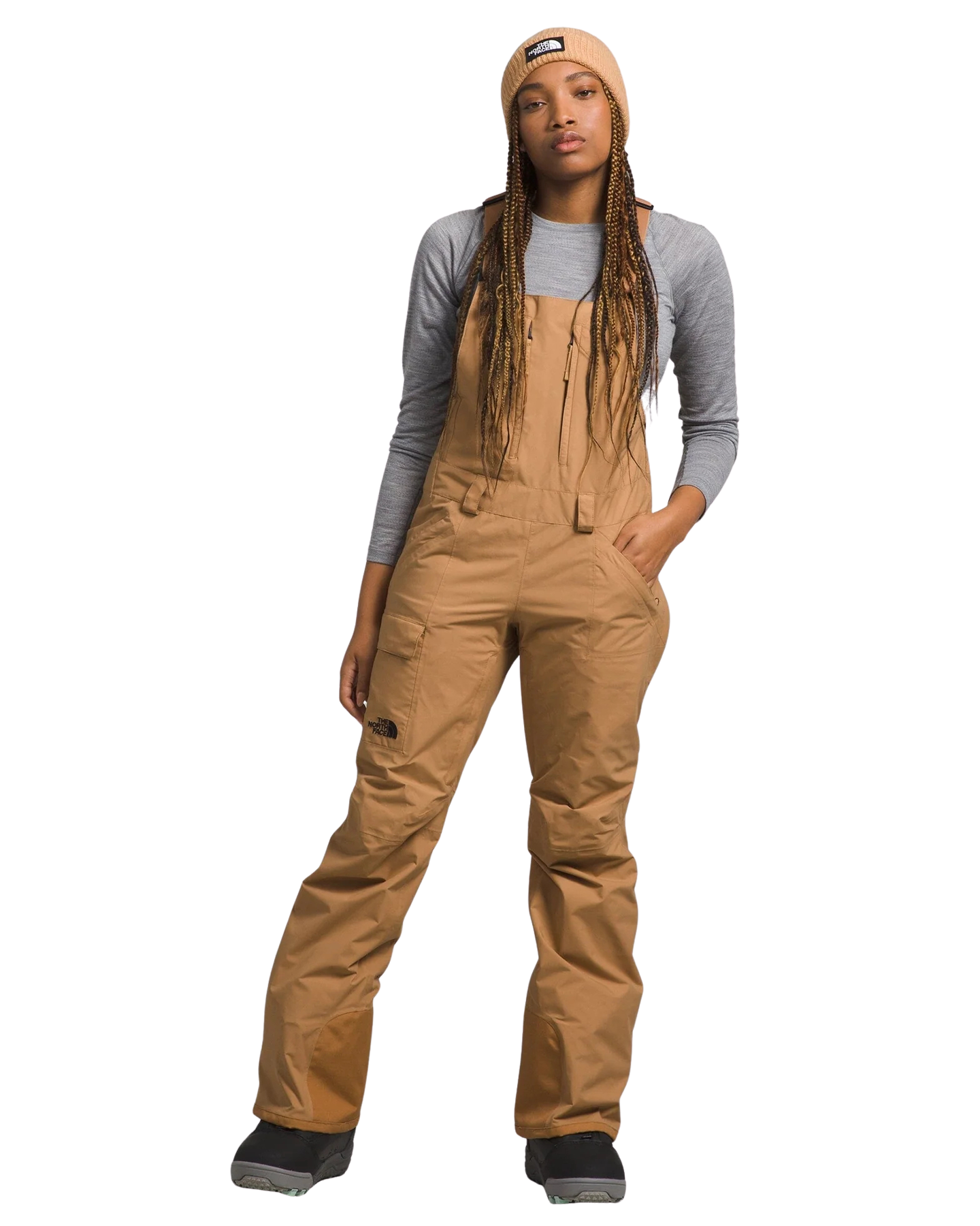 The North Face Women's Freedom Bib - Almond Butter Women's Snow Bibs - Trojan Wake Ski Snow