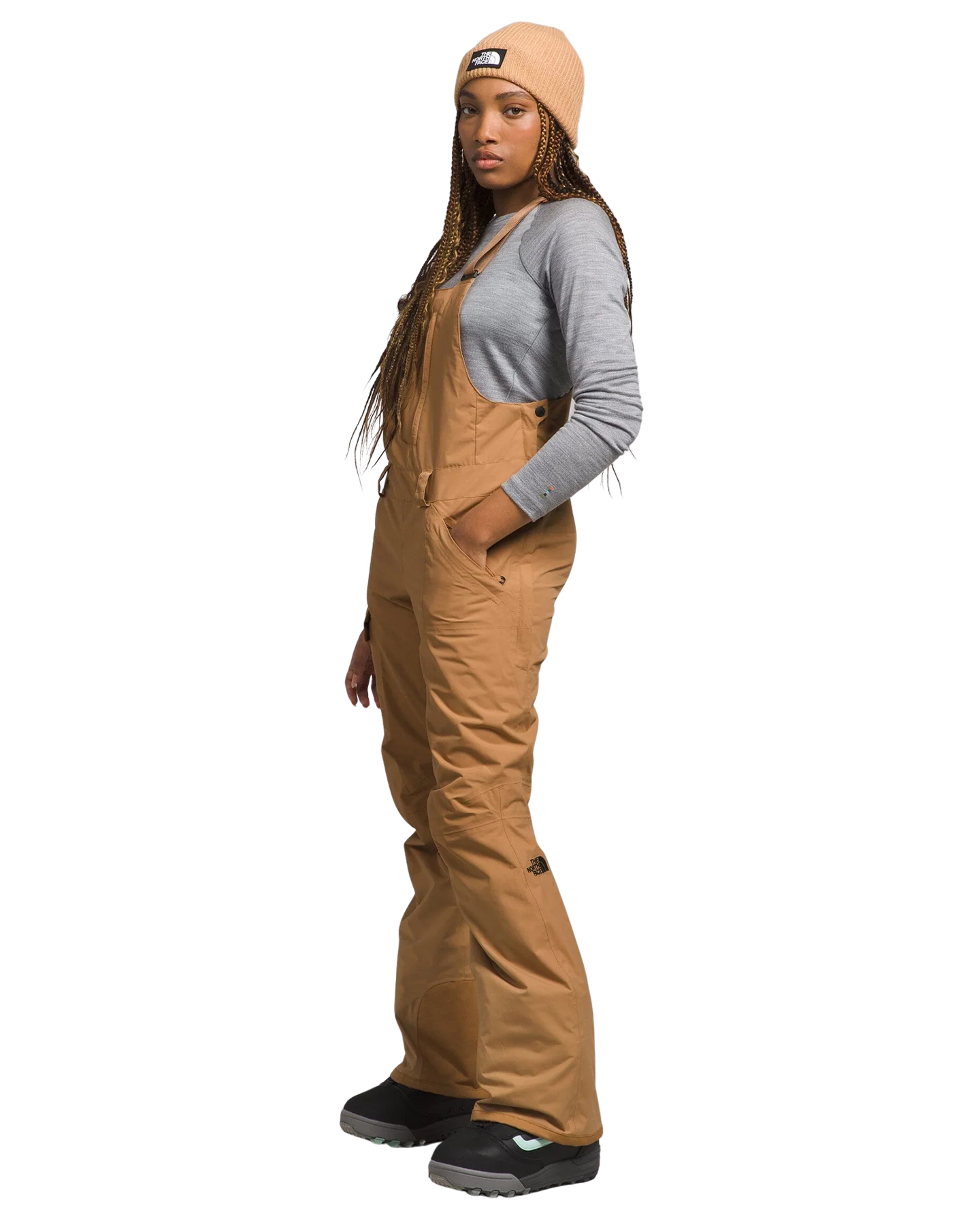 The North Face Women's Freedom Bib - Almond Butter Women's Snow Bibs - Trojan Wake Ski Snow