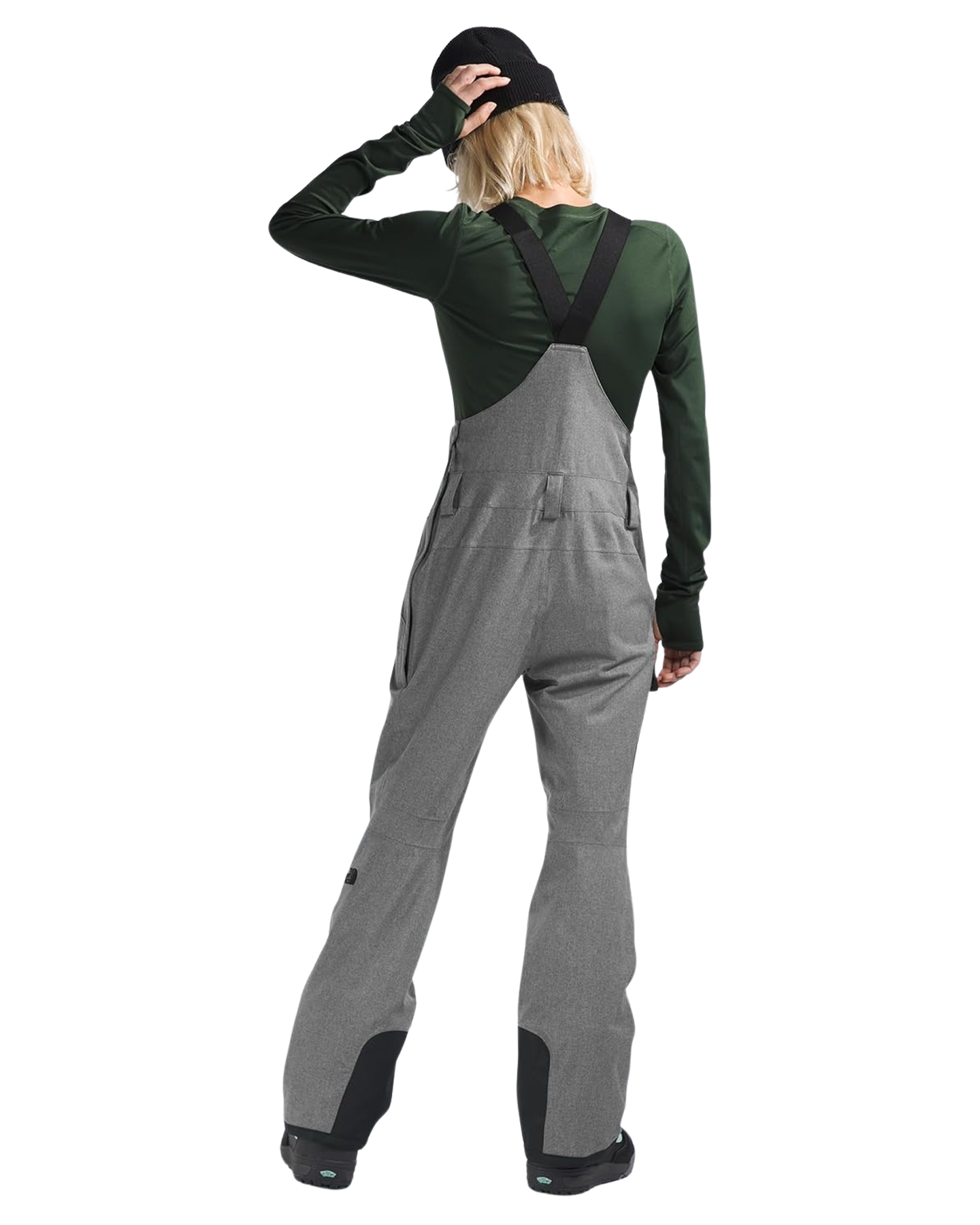 The North Face Women's Freedom Bib - TNF Grey Heather Women's Snow Bibs - Trojan Wake Ski Snow
