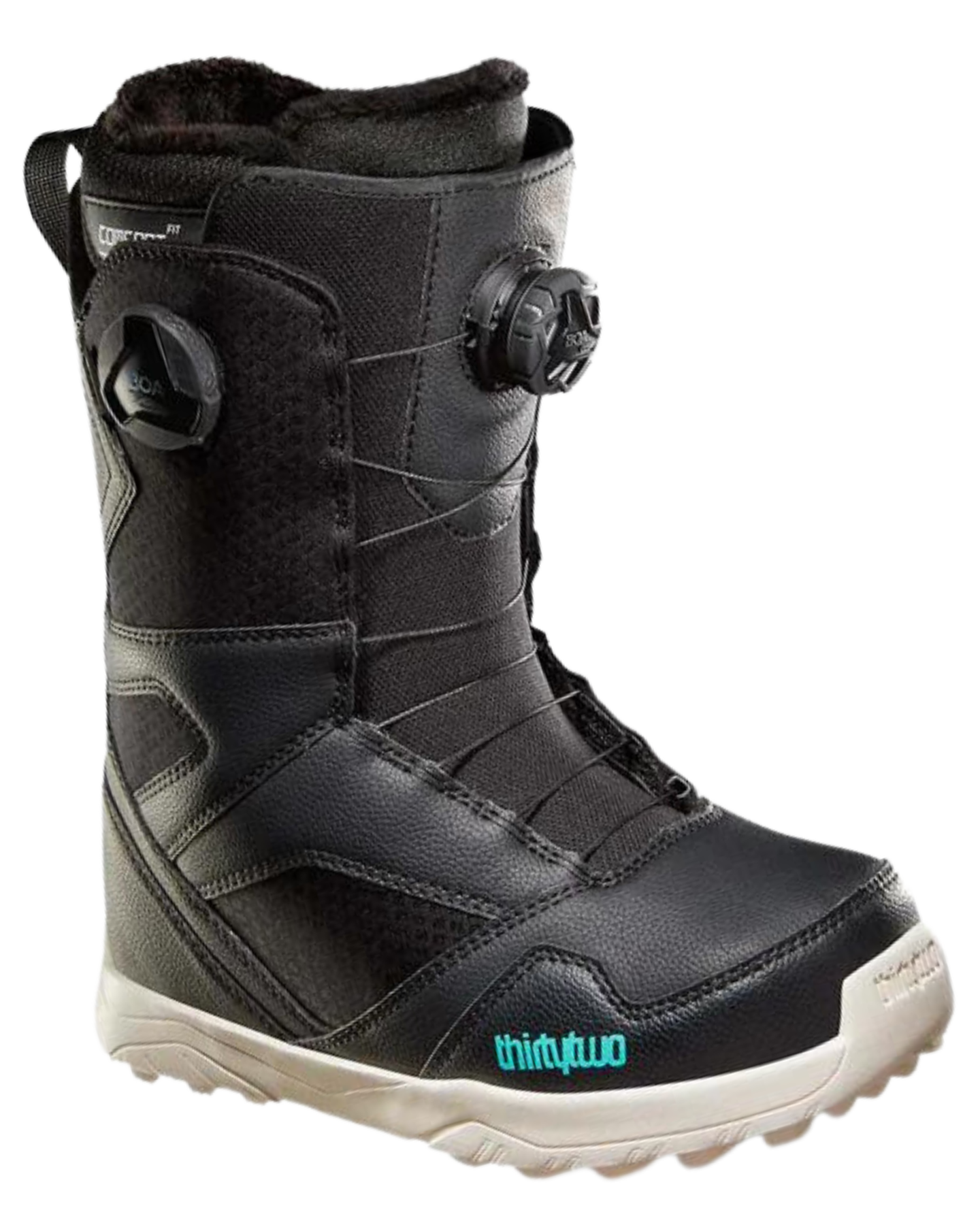 ThirtyTwo Stw Double Boa Women's Snowboard Boots - Black Women's Snowboard Boots - Trojan Wake Ski Snow