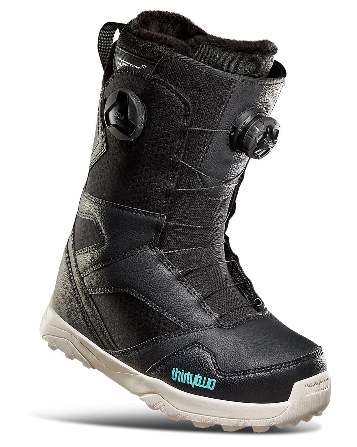 ThirtyTwo Stw Double Boa Women's Snowboard Boots - Black Women's Snowboard Boots - Trojan Wake Ski Snow