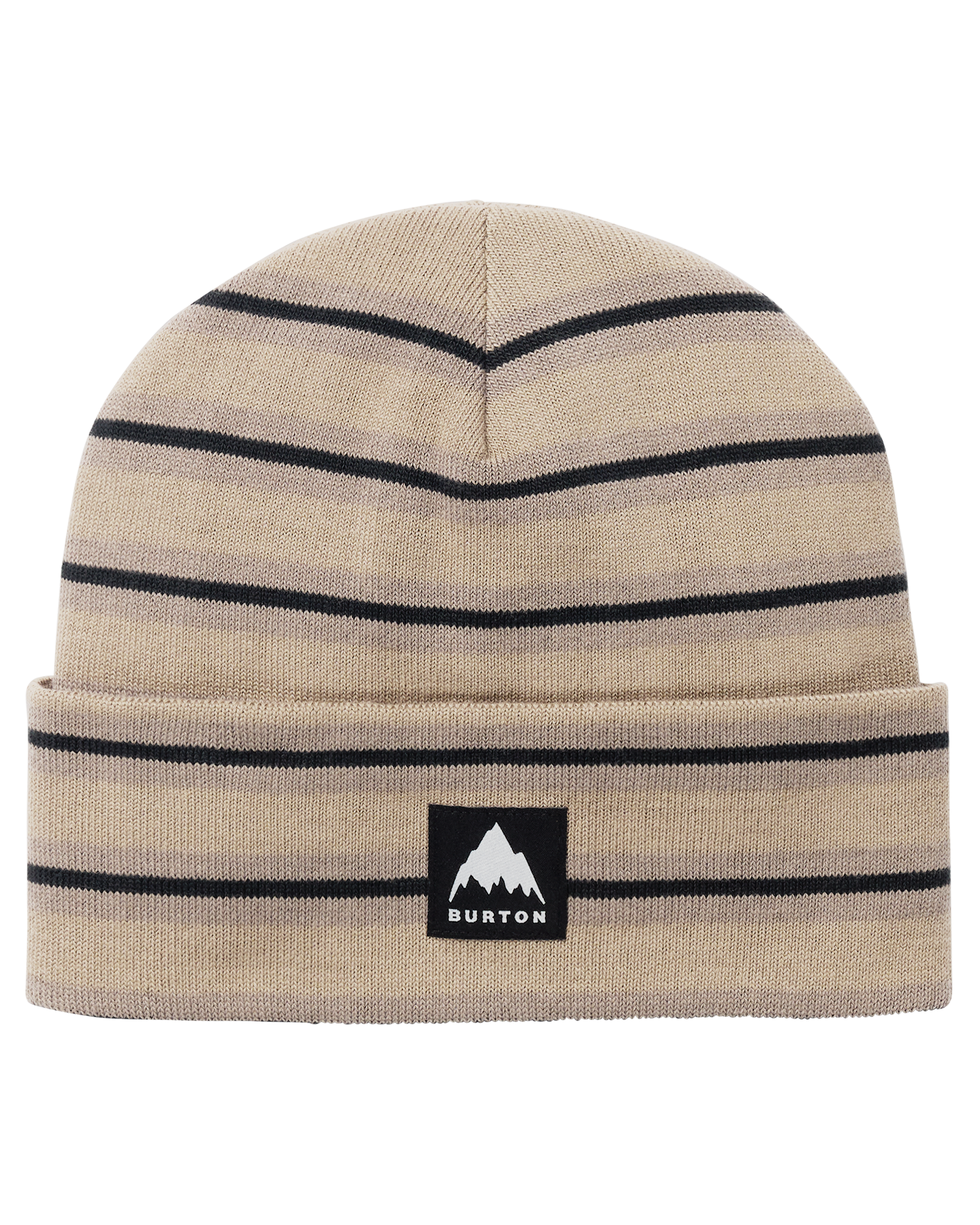 Burton Recycled Kactusbunch Tall Beanie - Summit Taupe Stripes Unisex Beanies - Trojan Wake Ski Snow
