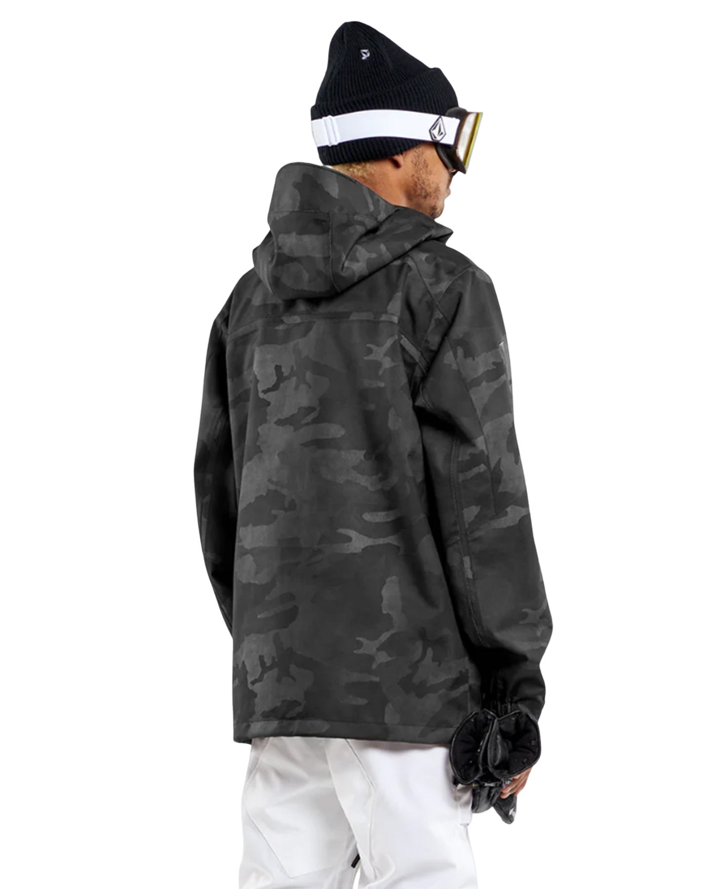 Volcom Brighton Pullover - Black Camo (Size S) Unisex Snow Jackets - Trojan Wake Ski Snow