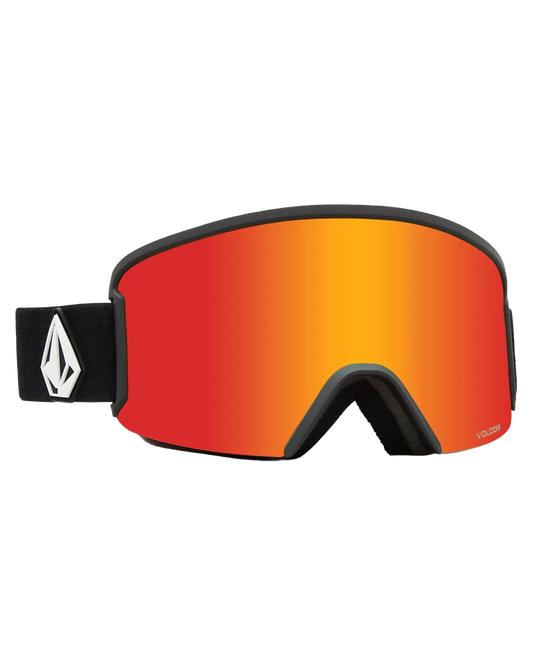 Volcom Garden Military Red Goggles - Red Chrome Snow Goggles - Mens - Trojan Wake Ski Snow