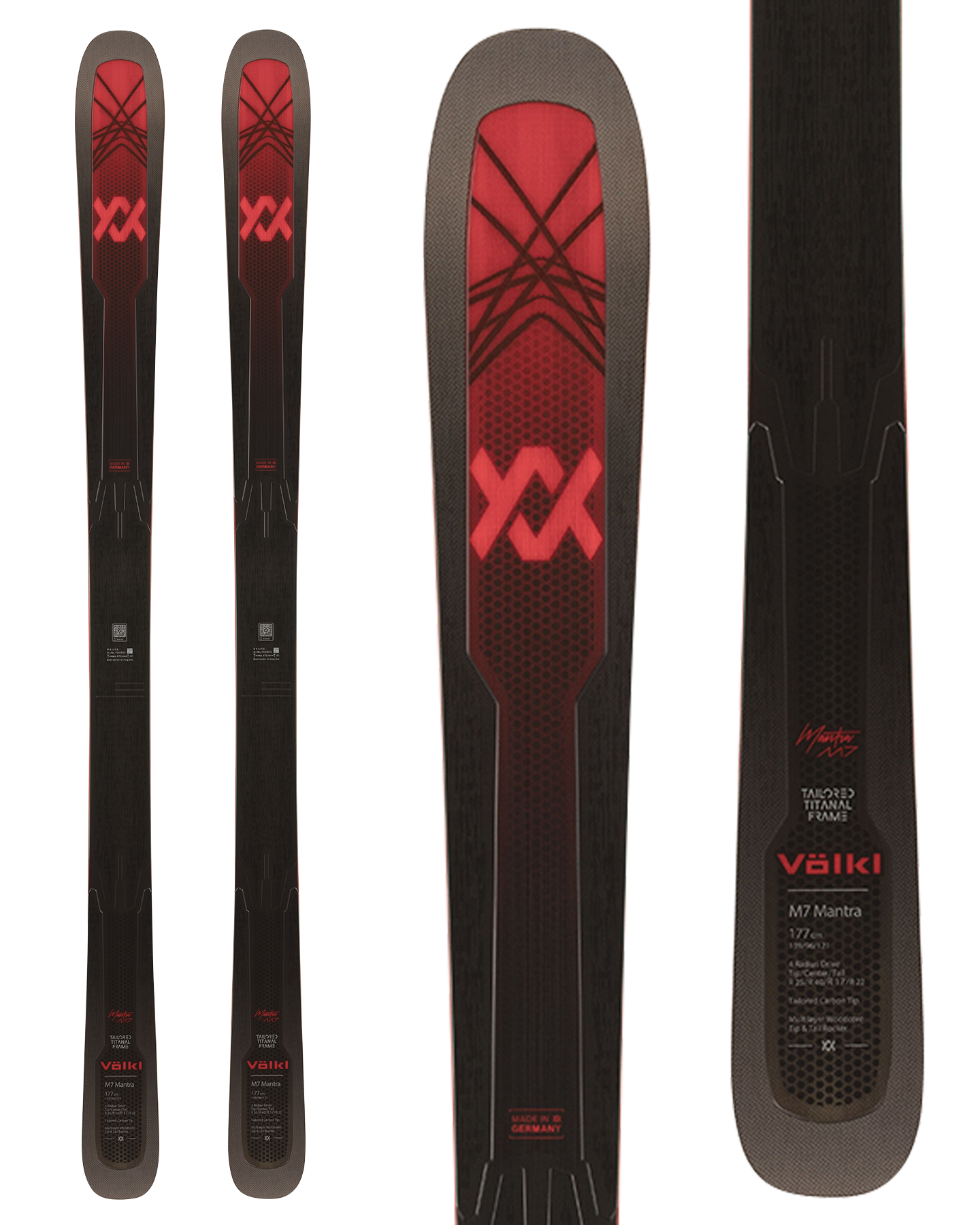 Volkl M7 Mantra Flat Snow Skis - 2025 Men's Snow Skis - Trojan Wake Ski Snow