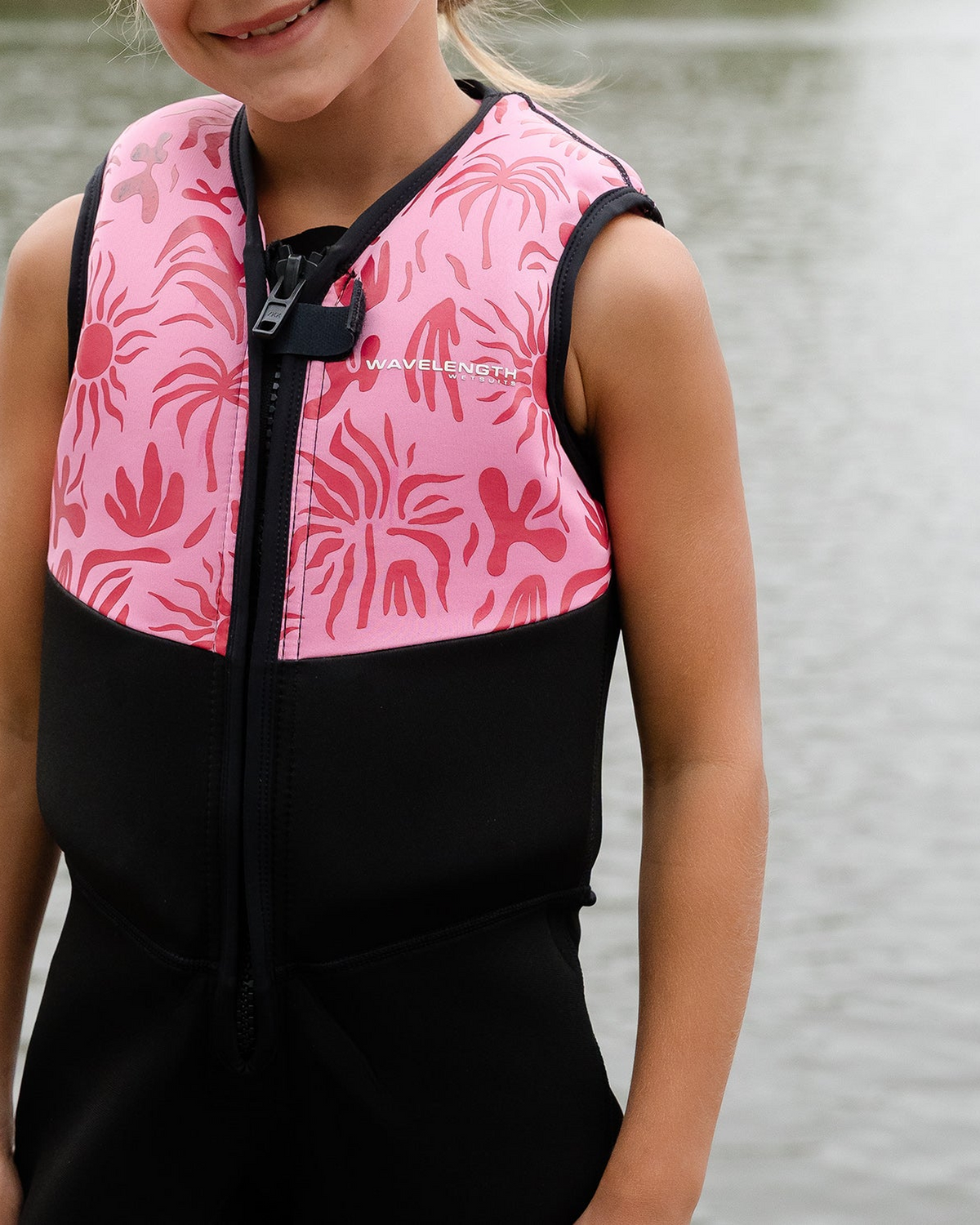 Wavelength Girls' Buoyancy Suit - Pink