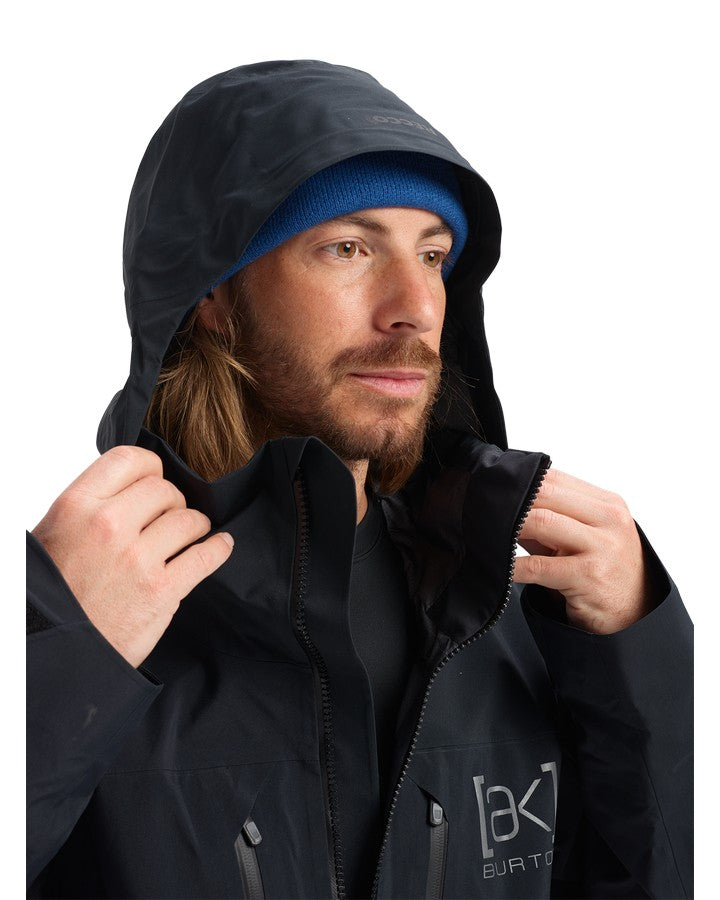Burton Mens [ak]® Hover Gore-Tex Pro 3L Jacket - True Black - 2023 Men's Snow Jackets - Trojan Wake Ski Snow