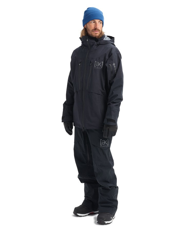 Burton Mens [ak]® Hover Gore-Tex 3L Stretch Jacket - True Black - 2023 Men's Snow Jackets - Trojan Wake Ski Snow