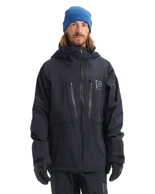 Burton Mens [ak]® Hover Gore-Tex 3L Stretch Jacket - True Black - 2023 Men's Snow Jackets - Trojan Wake Ski Snow