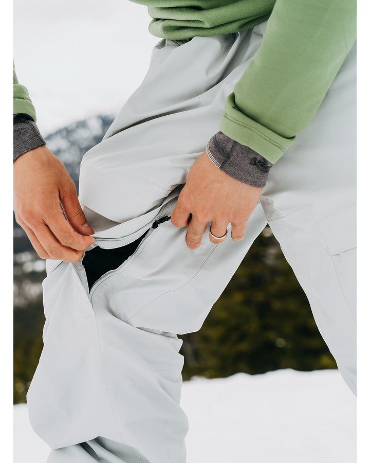 Burton Mens [ak]® Swash Gore-Tex 2L Pants - Gray Cloud - 2023 Men's Snow Pants - Trojan Wake Ski Snow