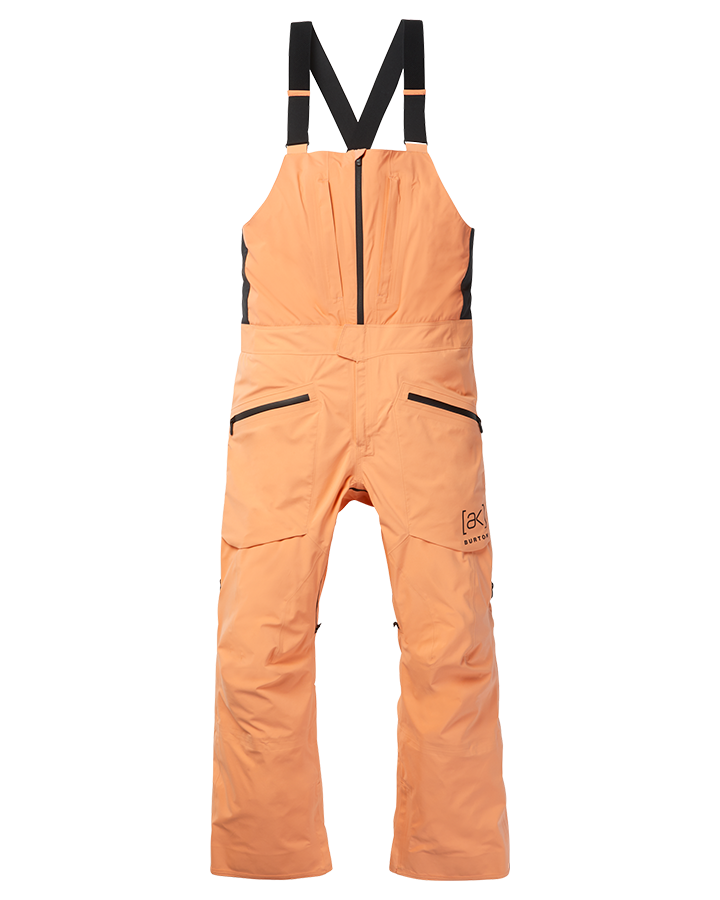 Burton Men's [ak]® Freebird Gore-Tex 3L Stretch Bib - Salmon Buff - 2023 Men's Snow Bibs - Trojan Wake Ski Snow