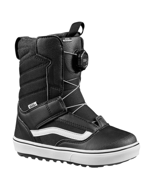 Vans Juvie Linerless Kids Snowboard Boots - Black/White - 2023 Snowboard Boots - Kids - Trojan Wake Ski Snow