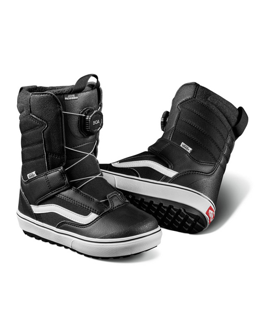 Vans Juvie Linerless Kids Snowboard Boots - Black/White - 2023 Snowboard Boots - Kids - Trojan Wake Ski Snow