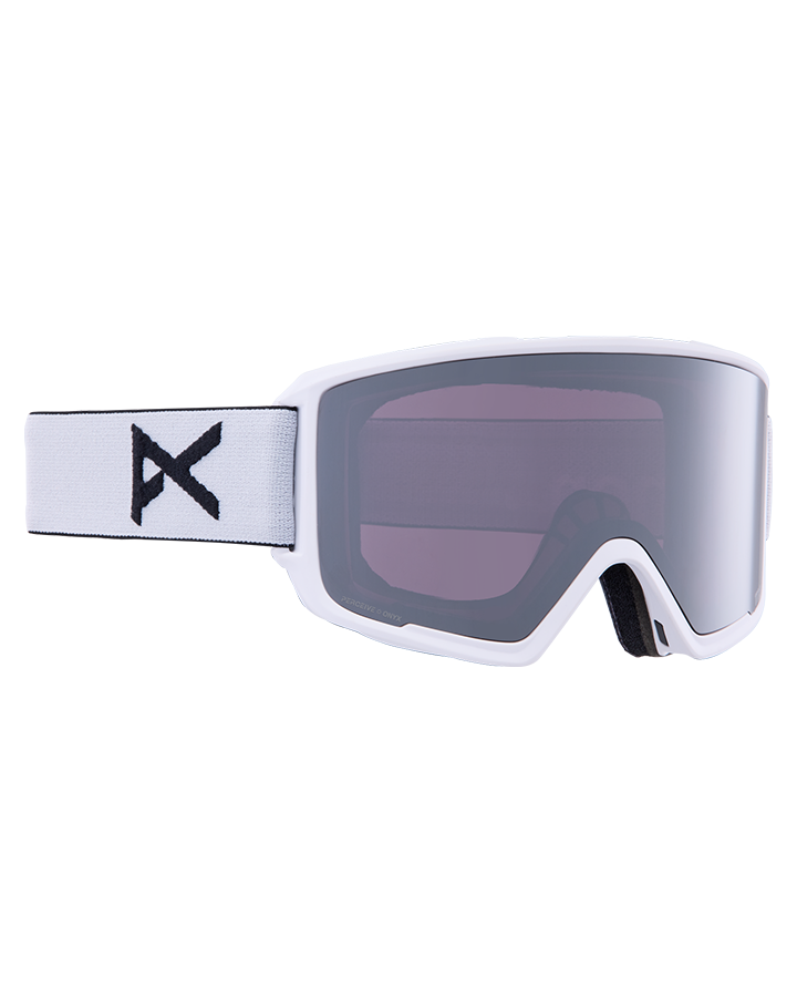 Anon M3 Snow Goggles + Bonus Lens + Mfi® Face Mask - White/Perceive Sunny Onyx Lens Snow Goggles - Mens - Trojan Wake Ski Snow