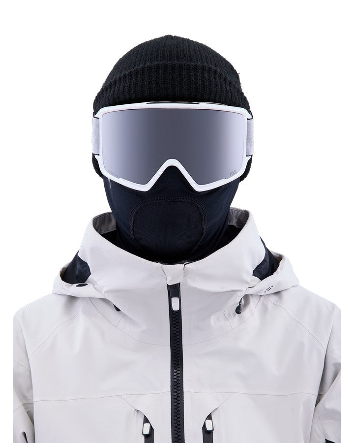 Anon M3 Snow Goggles + Bonus Lens + Mfi® Face Mask - White/Perceive Sunny Onyx Lens Men's Snow Goggles - Trojan Wake Ski Snow
