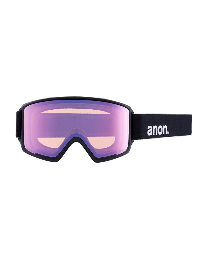 Anon M3 Snow Goggles + Bonus Lens + Mfi® Face Mask - Black/Perceive Variable Blue Lens Snow Goggles - Mens - Trojan Wake Ski Snow