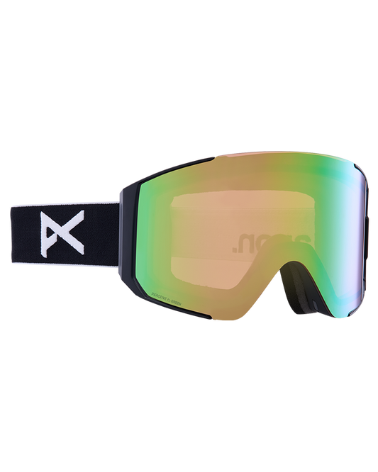 Anon Sync Snow Goggles + Bonus Lens - Black / Perceive Variable Green - 2023 Snow Goggles - Mens - Trojan Wake Ski Snow