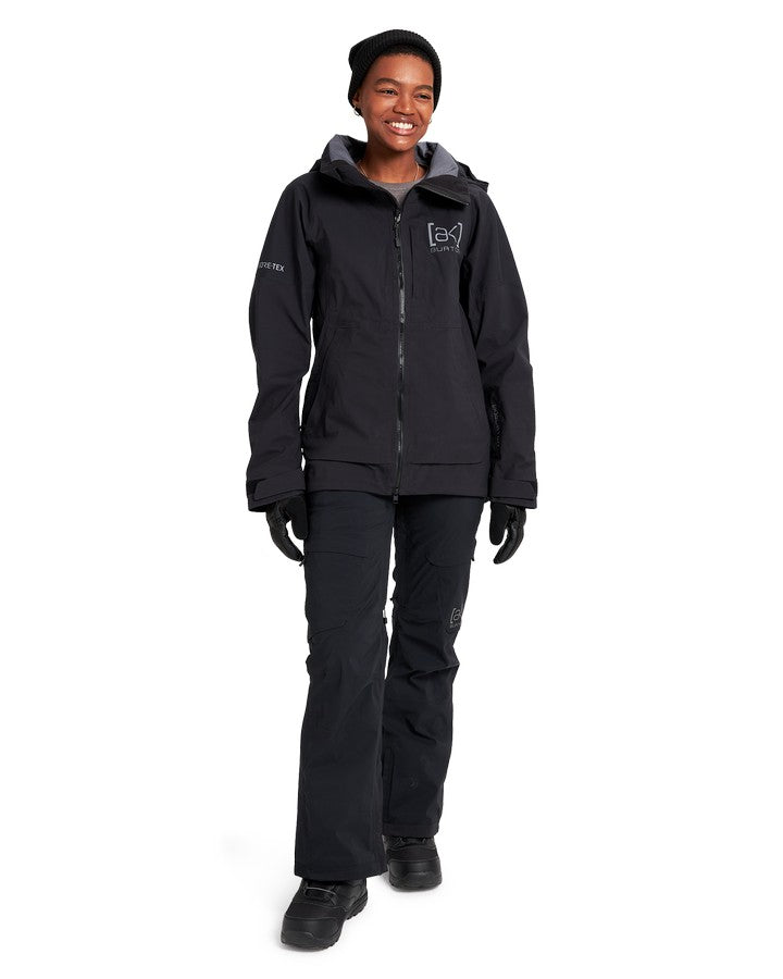 Burton Womens [ak]® Kimmy Gore-Tex 3L Stretch Jacket - True Black - 2023 Women's Snow Jackets - Trojan Wake Ski Snow
